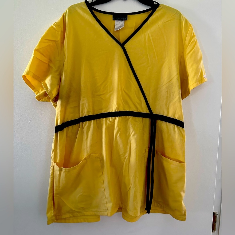 Women’s Cherokee mock wrap scrub top